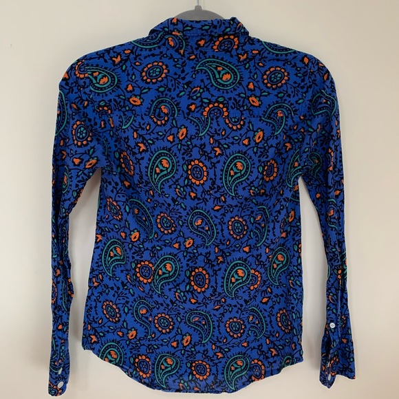 J. Crew Factory Classic Floral Paisley Button Down - Picture 2 of 5